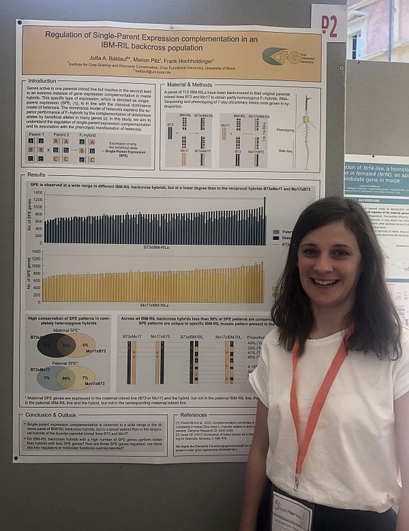 Jutta Baldauf presented her work at the 5th European Maize Meeting in Bologna