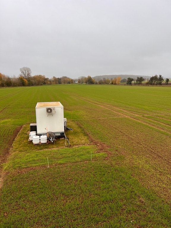 Trailer in the field