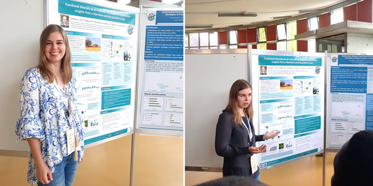 Lisa-Maricia Schwarz präsentierte Ergebnisse zum Thema "Functional diversity as an indicator of rangeland degradation - insights from a Namibian grazing gradient study"